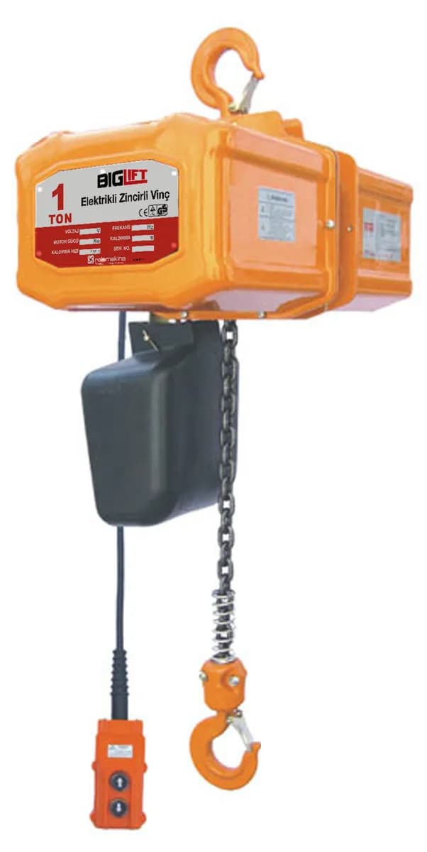 Biglift BIGVINC-2 Elektrikli Zincirli Vinç 2000 Kg