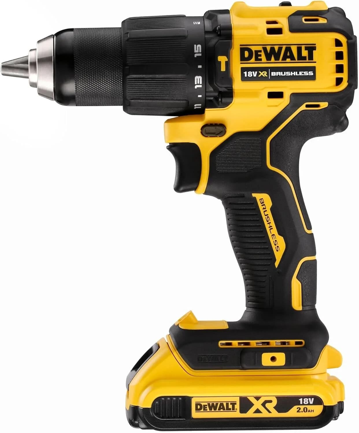 DeWalt DCD709D2T 18V 1.5Ah Kompakt Kömürsüz Akülü Darbeli Matkap