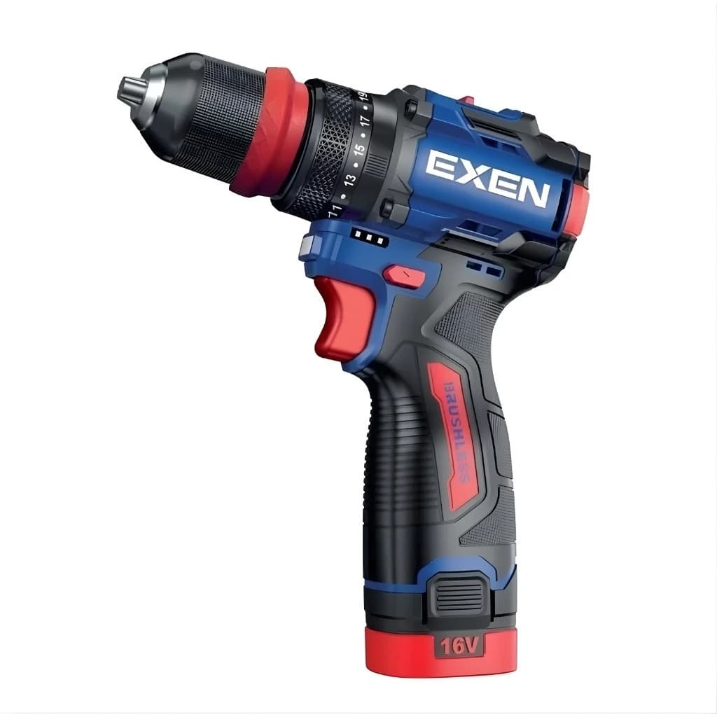 EXEN EN 162 DS - 16V 2Ah 60N.m Kömürsüz Darbeli Şarjlı Matkap