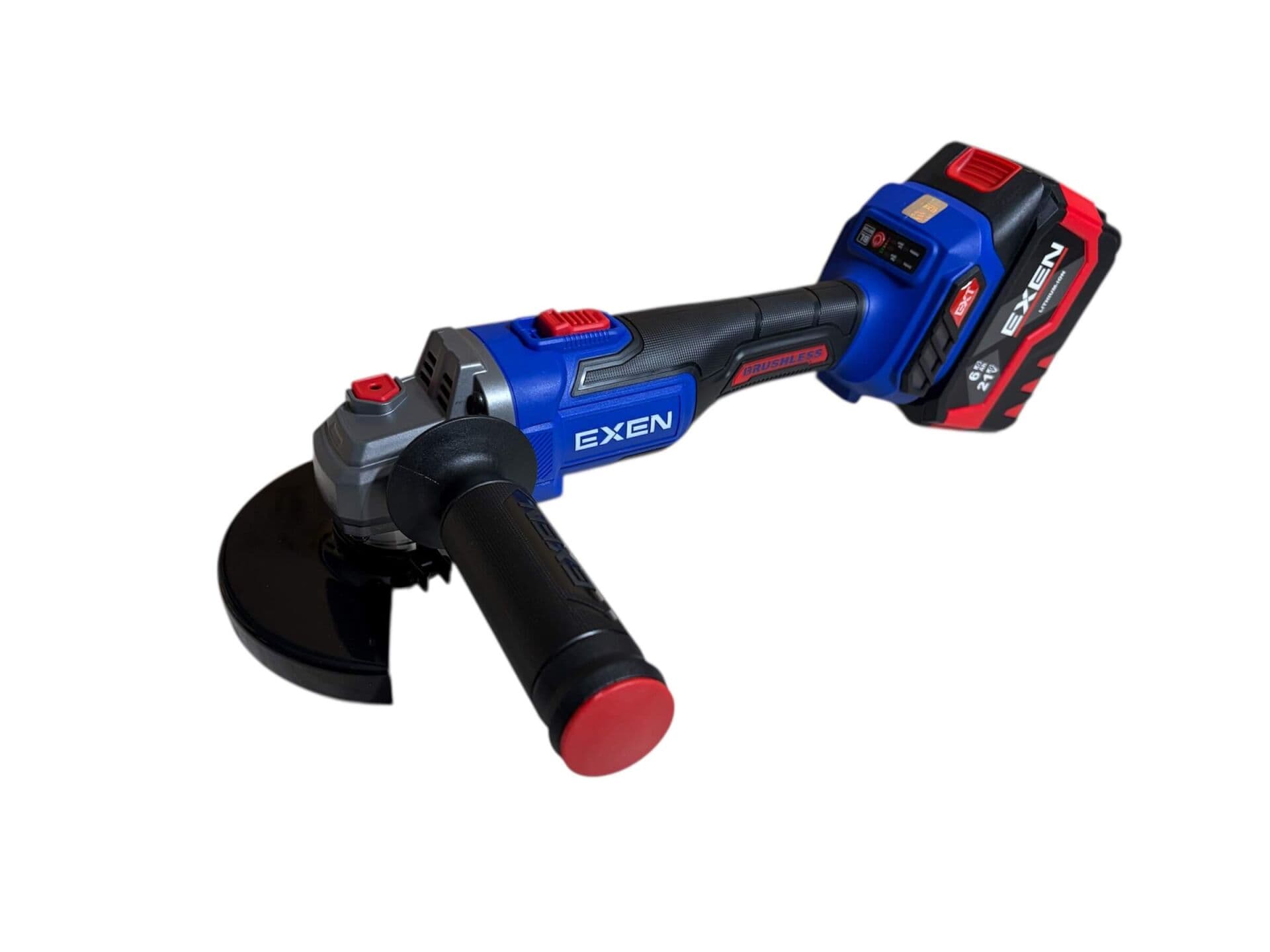 EXEN EN 456 ATS - 21V 6Ah 125mm Kömürsüz Şarjlı Avuç Taşlama