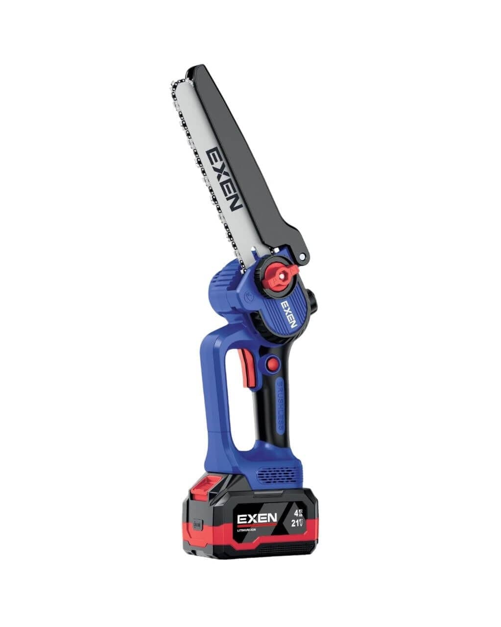 EXEN ENG 624 T - 21V 4Ah 200mm Kömürsüz Şarjlı Zincirli Testere