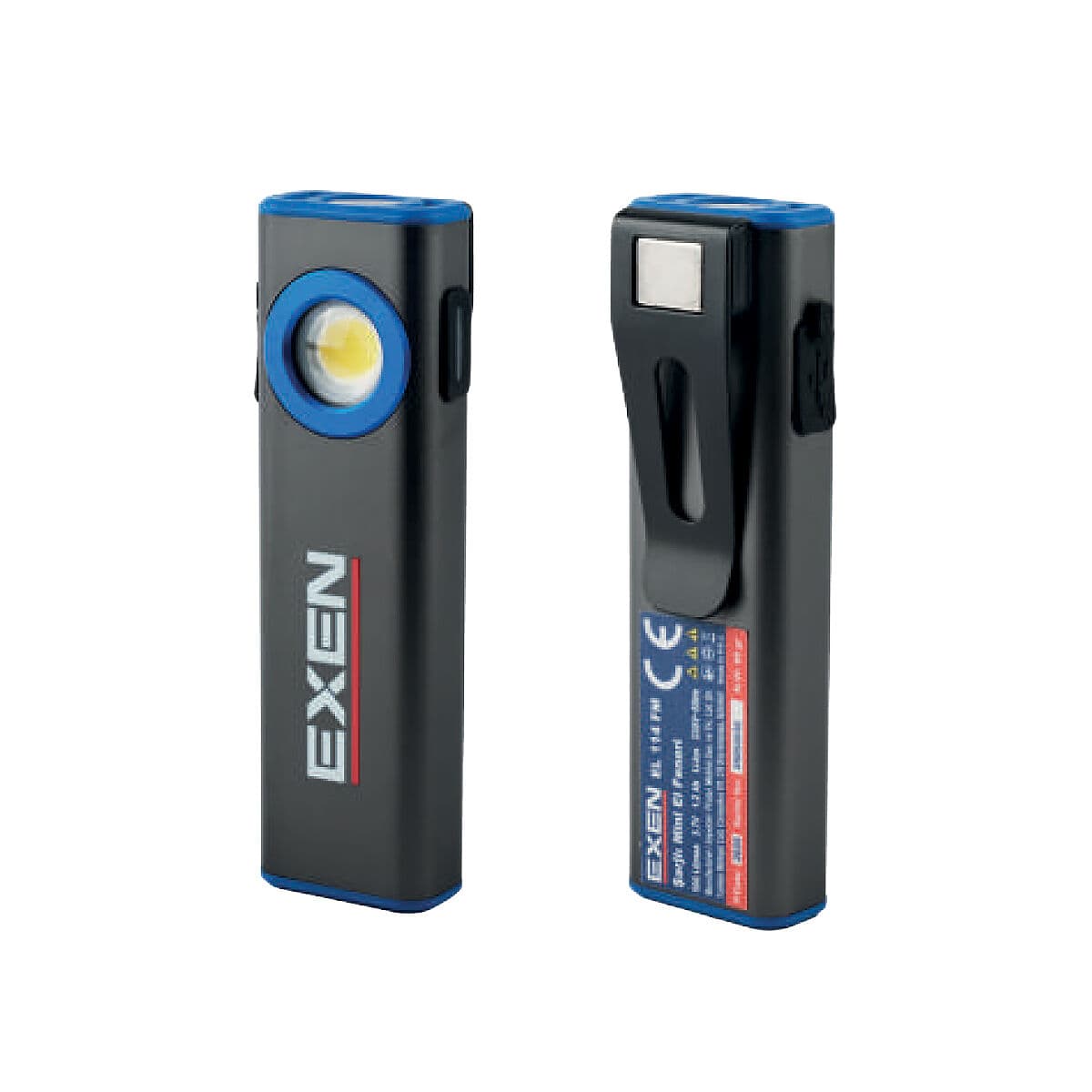 EXEN EL 114 FM - 3.7V 1.2Ah 500 Lümen Şarjlı Mini Tip El Feneri