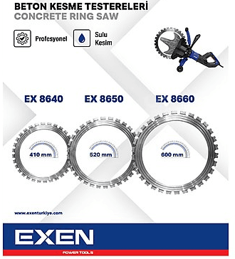 EXEN EX 8640 - 410mm Beton Kesme Testeresi