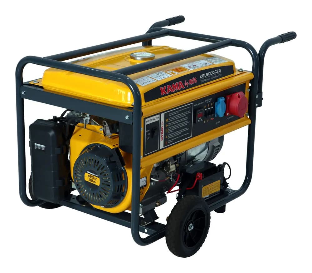 Kama By Reis KGL8000CE3 Benzinli Jeneratör 6.5 KW/8.1 Kva