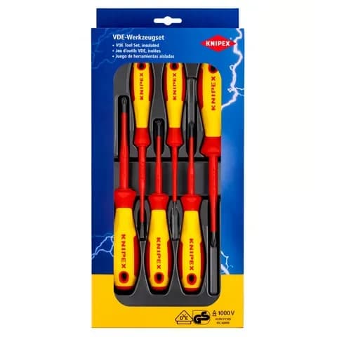 Knipex 002012V04 Vde Tornavida Paketi Düz Başlı thumbnail 2