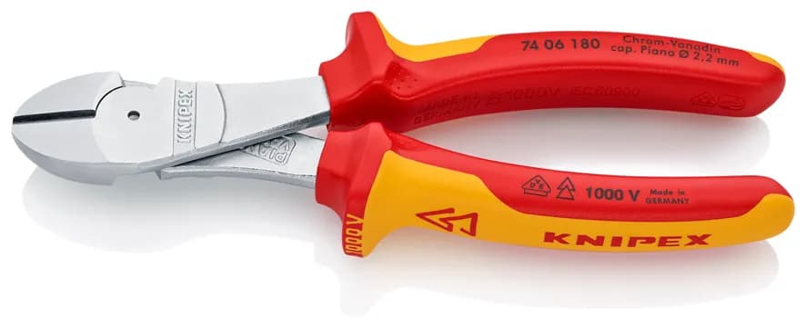 Knipex 7406180 74 06 180 Ağır Tip Vde Yan Keski