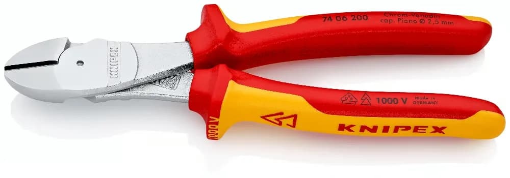 Knipex 7406200 74 06 200 Ağır Hizmet Vde Yan Keski