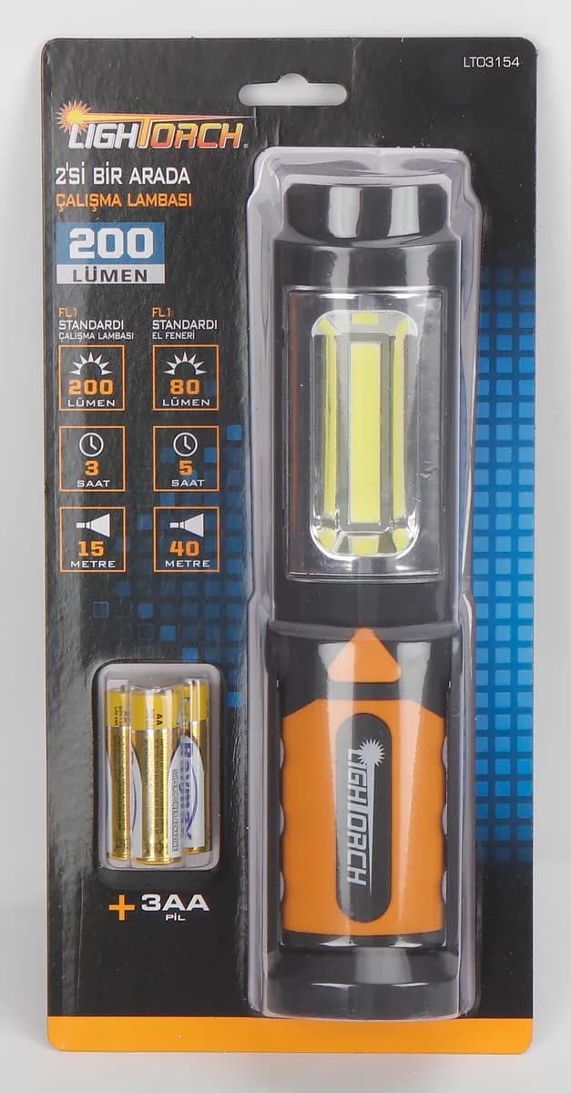 Lightorch LT03154 Süper Parlak Çalışma Lambası Ve El Feneri thumbnail 2