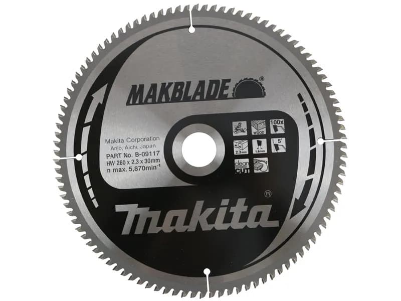 Makita B-09117 Ahşap Daire Testere 260x100 Diş