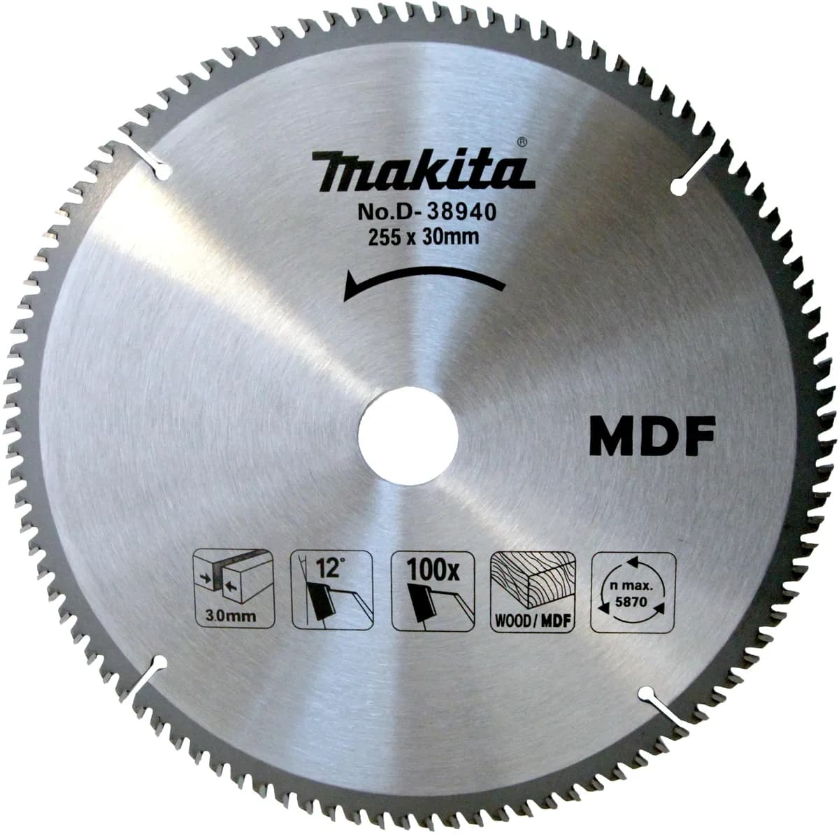 Makita D-38940 Ahşap Daire Testere 255x100 Diş