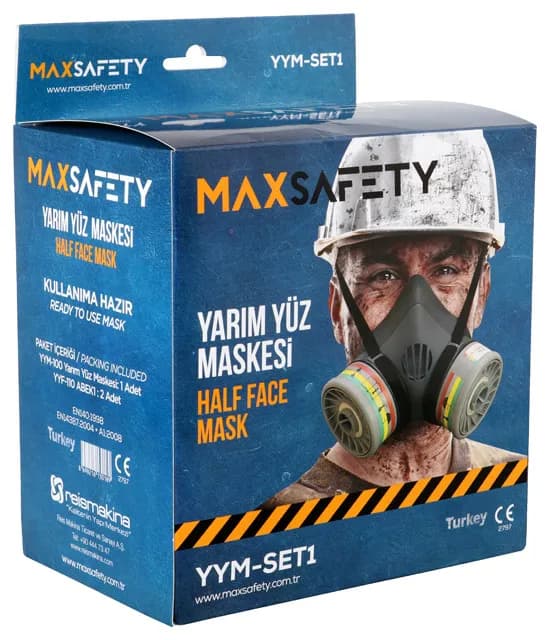 Max Safety YYM-SET1 Yarım Yüz Maskesi Seti Yym - 100+YYF - 110 thumbnail 2