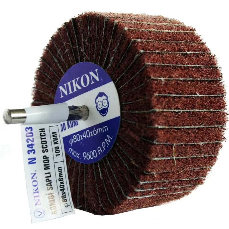Nikon N34203 Saplı Kombi Mop Non Woven Zımpara 100 Kum