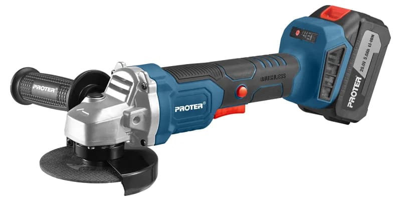 PROTER PST 905 E 115mm 5.0Ah 20V Li-ion Pil Kömürsüz Elkt.Hız Şarjlı Avuç Taşlama