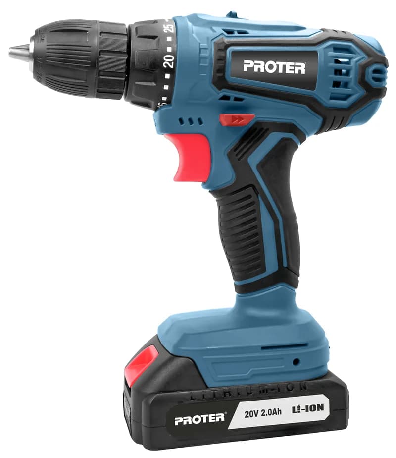 PROTER PST 920 SP 10mm 2.0Ah.20V Li-ion Pil 2 Vts.Şarjlı Matkap