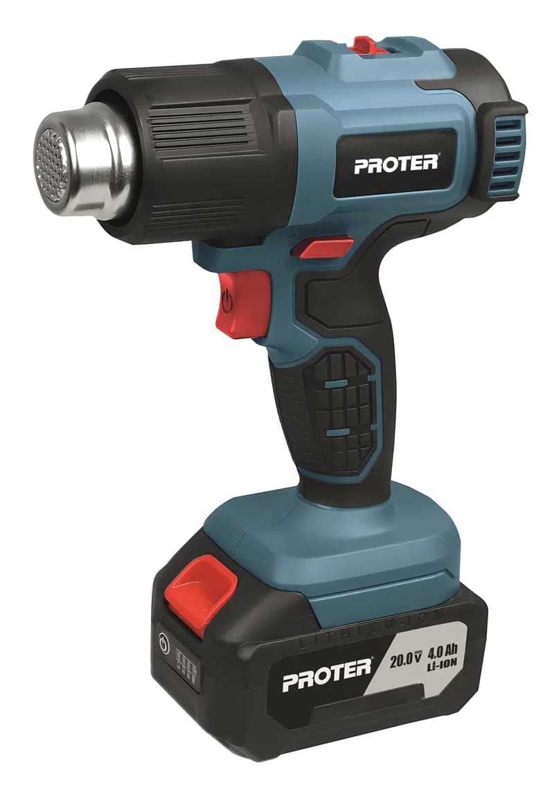 PROTER PST 934 HG 4.0Ah 20 V Li-ion 2 Kademe 350°/550° Isı Şarjlı Sıcak Hava Tab.