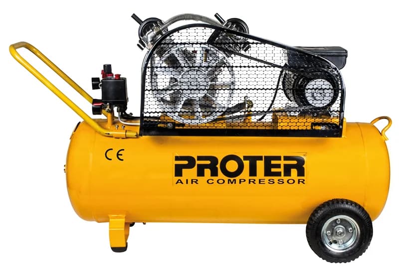 PROTER PR 103 YL 100 LT 3.0 HP 2 Kafa Kayış+Kasnaklı Hava Kompresör