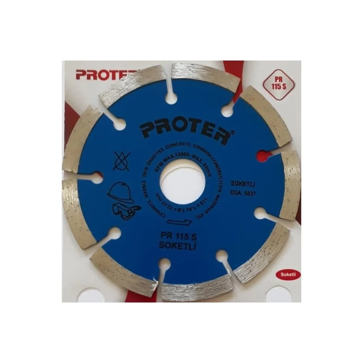PROTER PR 115 GD 115 mm Kesme-Silme Çift Yüzeyli Elmas T