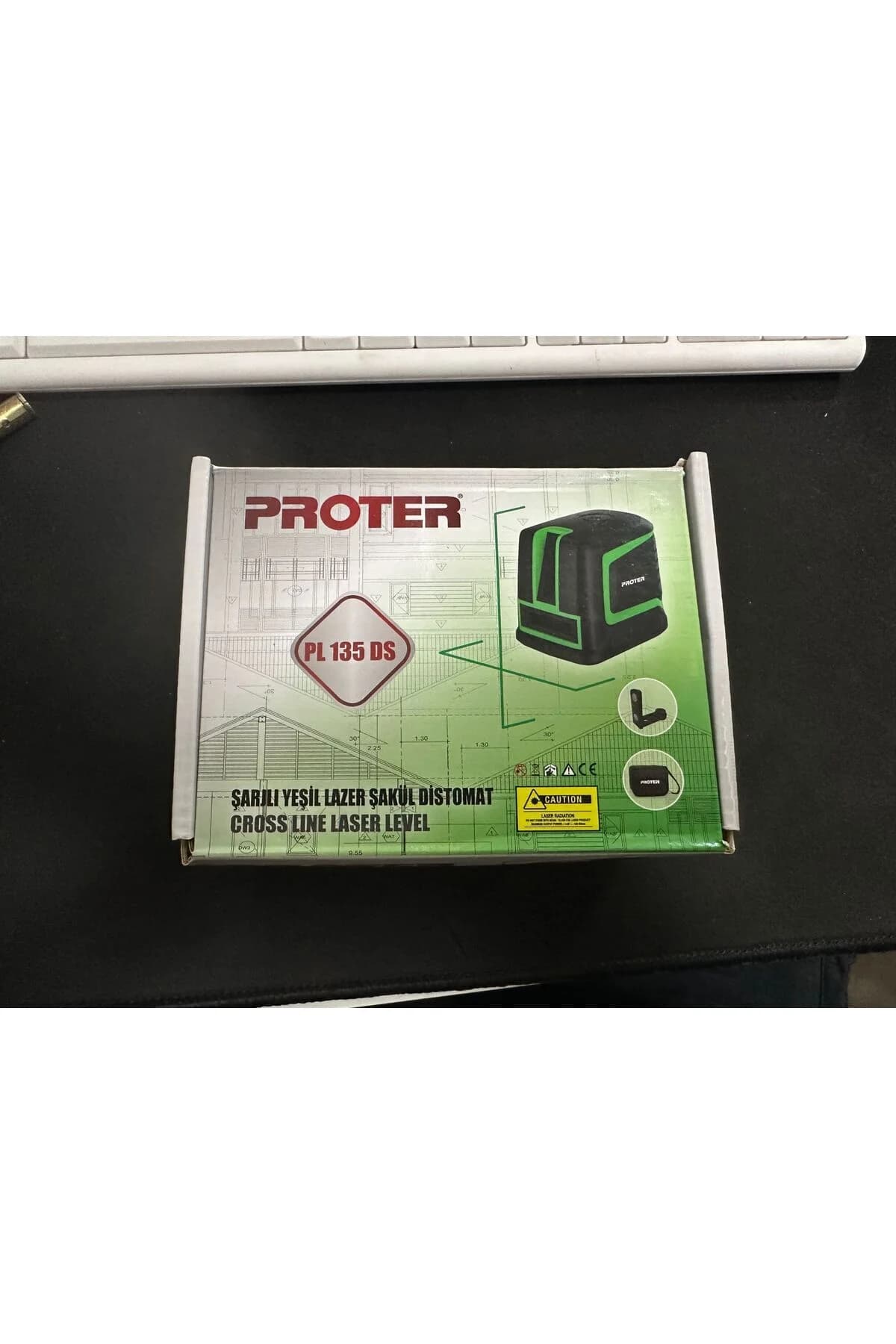 PROTER PL 260 LS Şakül / Distomat 1.6 Ah 6.0 V Li - on Pil (Yeşil Lazer Şarjlı)