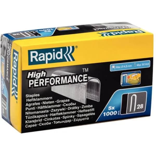 Rapid U Tipi Kablo Çakma Zımba Teli R 28/9 - 5m
