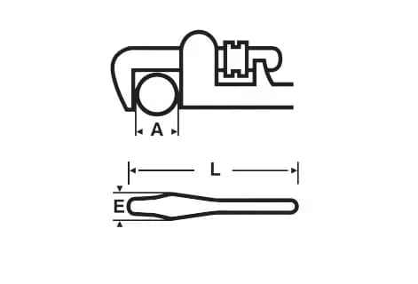 Virax 12560 Stillson Anahtar 2.1/2" thumbnail 2