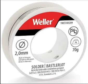 Weller T0051405399 EL99/2 Kurşunsuz Lehim Teli 70gr