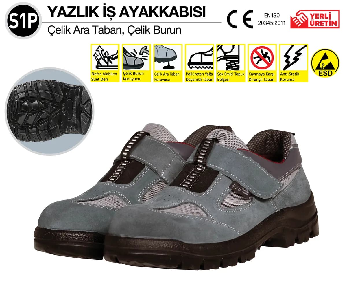 414 TB41153 S1P Yazlık İş Ayakkabısı No: 41