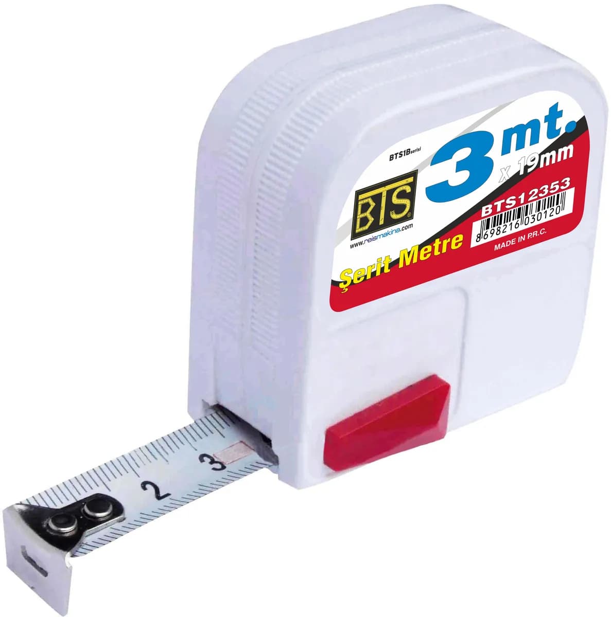 Bts BTS12353 BTS1B Serisi Şerit Metre 3MT X 16mm