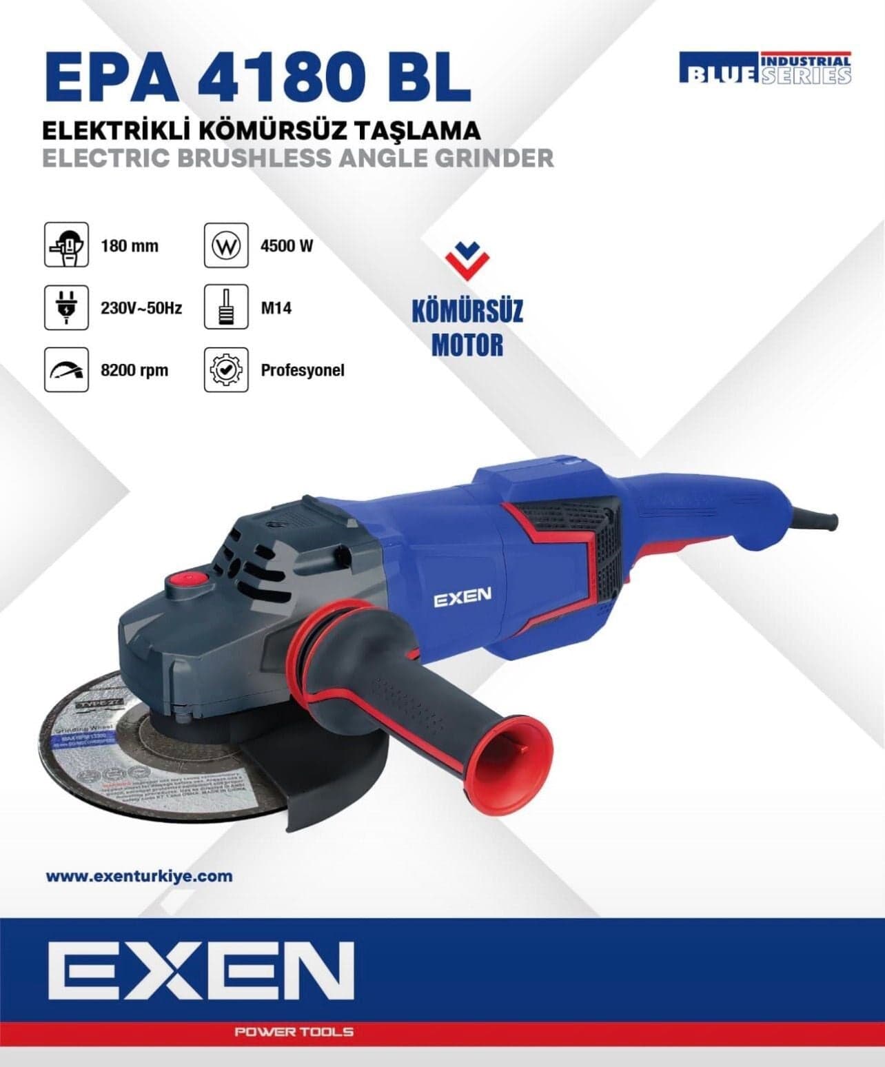 EXEN EPA 2430 - 230mm 2400W Elektrikli Taşlama