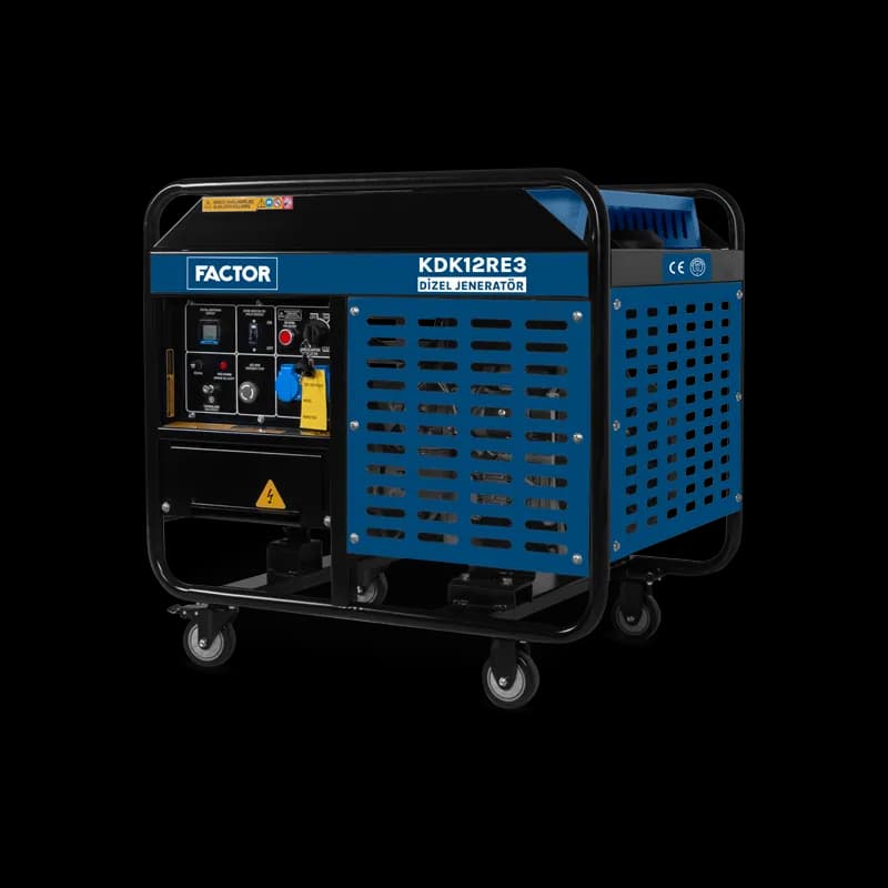 Factor KDK12RE3 12 Kva Dizel Su Soğutmalı Jeneratör Trifaze