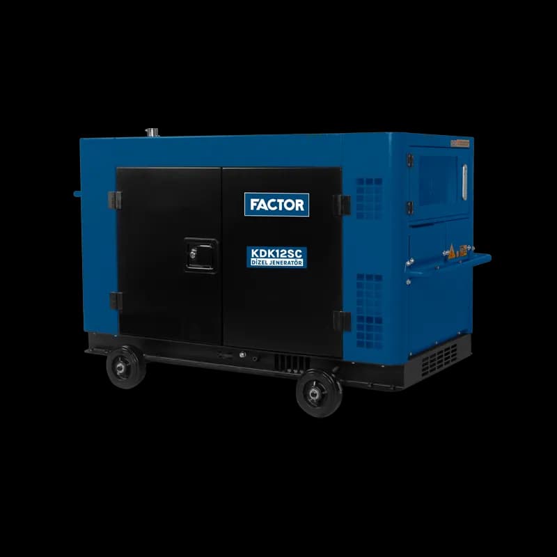 Factor KDK12SC 12 Kva Dizel Su Soğutmalı Jeneratör Kabinli