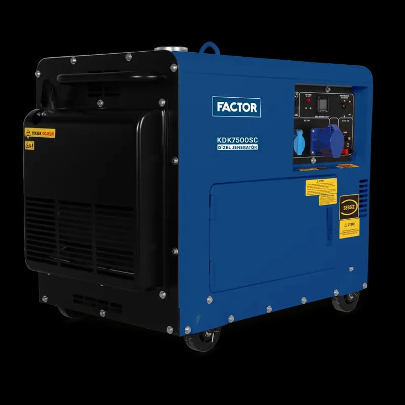 Factor KDK7500SC 6.9 Kva Dizel Kabinli Jeneratör