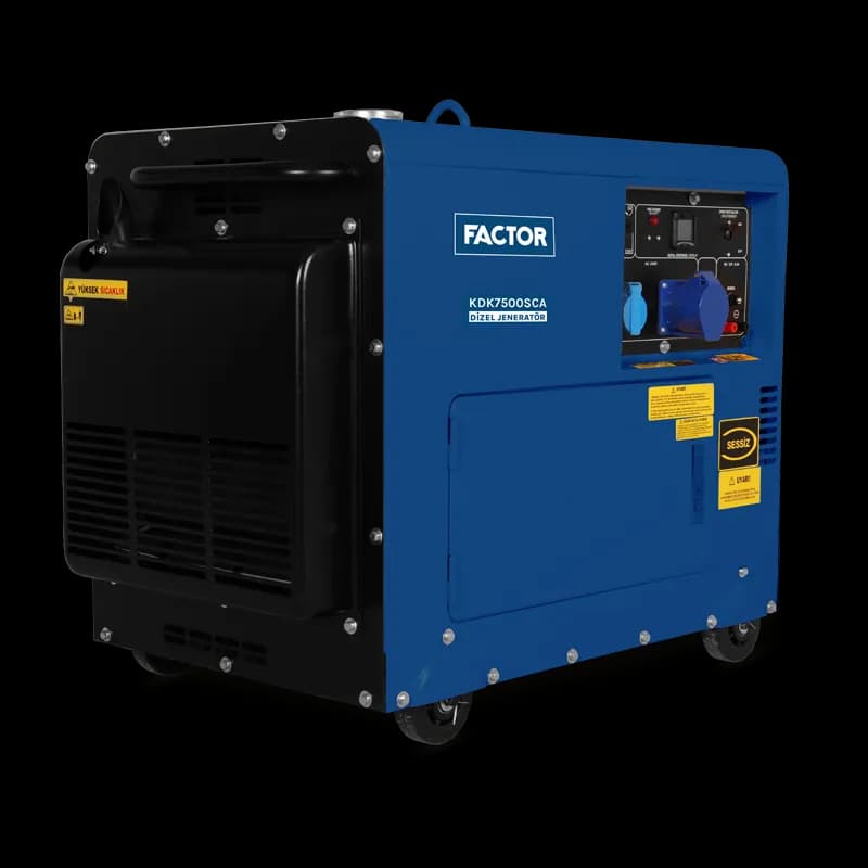 Factor KDK7500SCA 6.9 Kva Otomatik Kabinli Jeneratör 230V