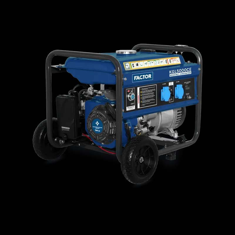 Factor KGL5000CE 5 Kva Benzinli İpli- Marşlı Jeneratör