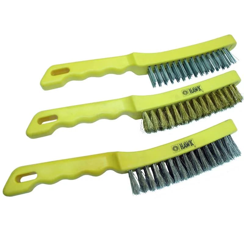 Hawk HA10192 Plastik Saplı El Tipi Fırça (Çelik Telli)