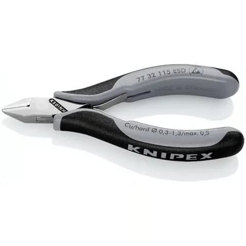 Knipex 7732115ESD Elektronikçi Yan Keski ESD- Kutu Mafsallı