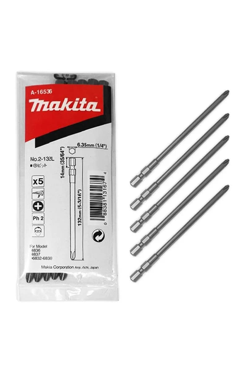 Makita A-16536 Şerit Vidalama Ucu PH2 132 Mm