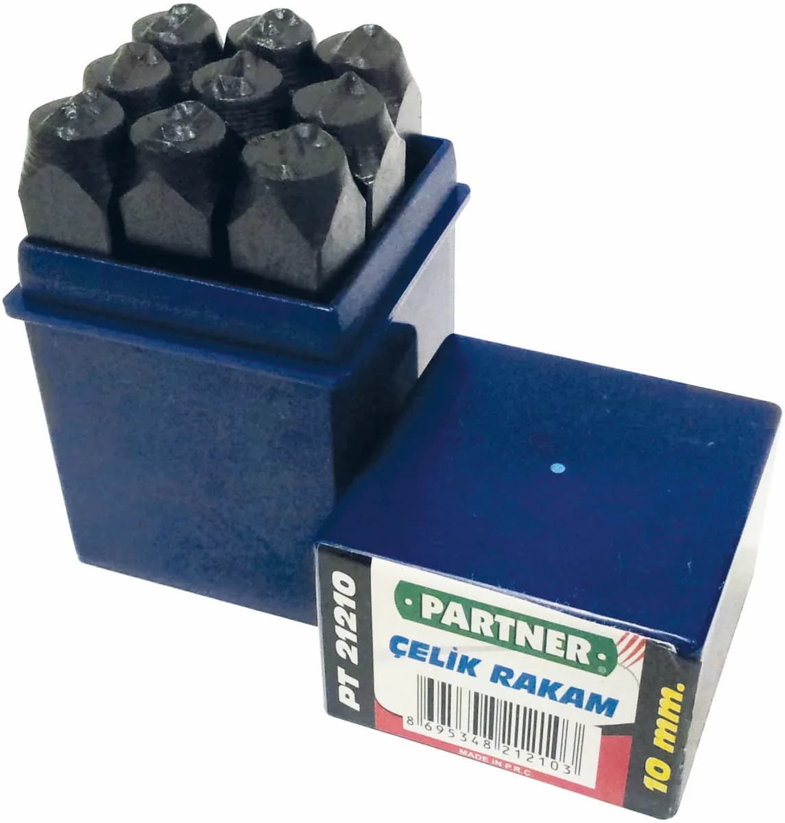 Partner PT21208 Çelik Rakam 9 Parça 7 Mm