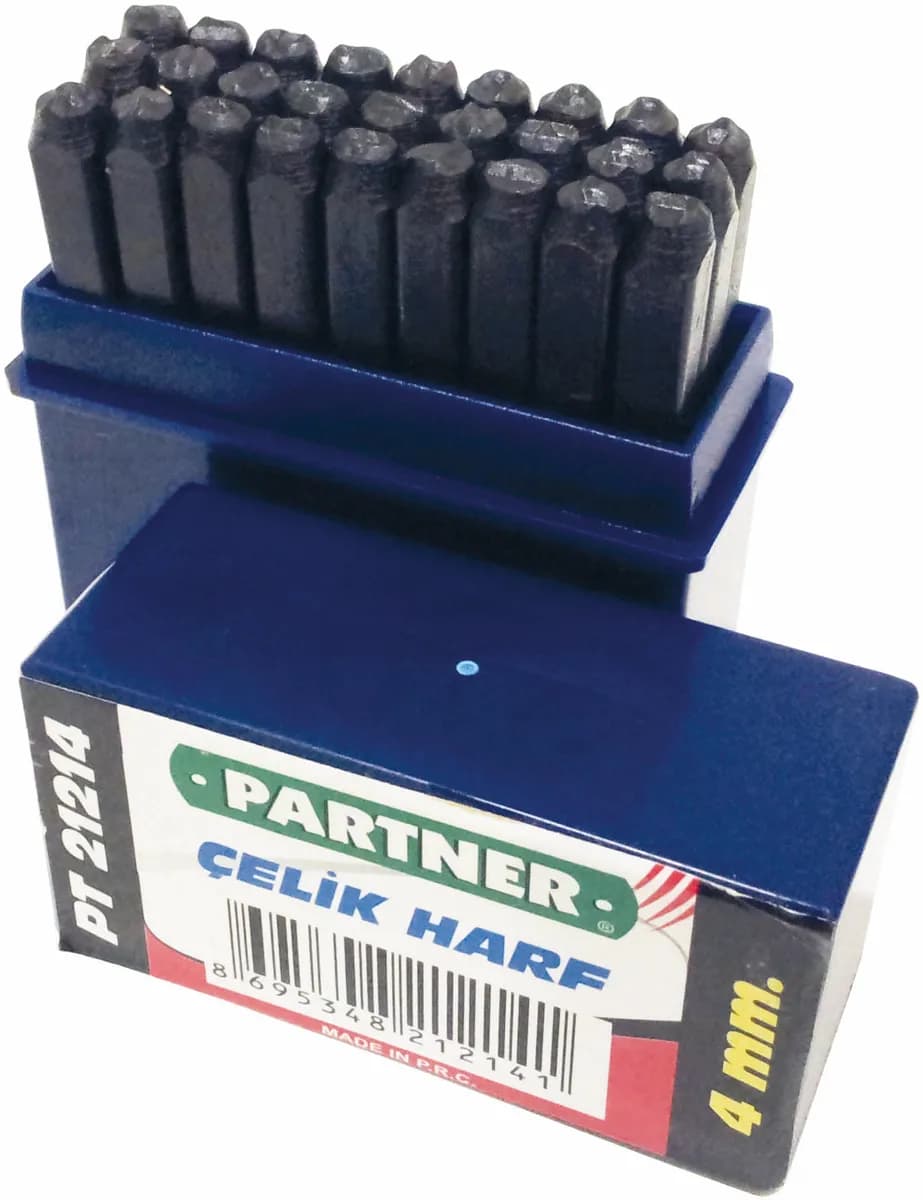 Partner PT21216 Çelik Harf 27 Parça 6 Mm
