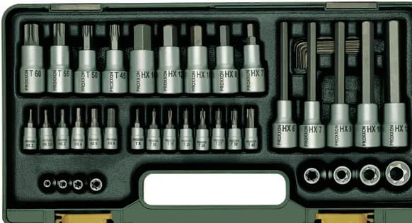 Proxxon Endüstriyel 23290 Cırcırlı Kollu 42 Parçalı Torx Ve Allen Lokma Uç Takımı