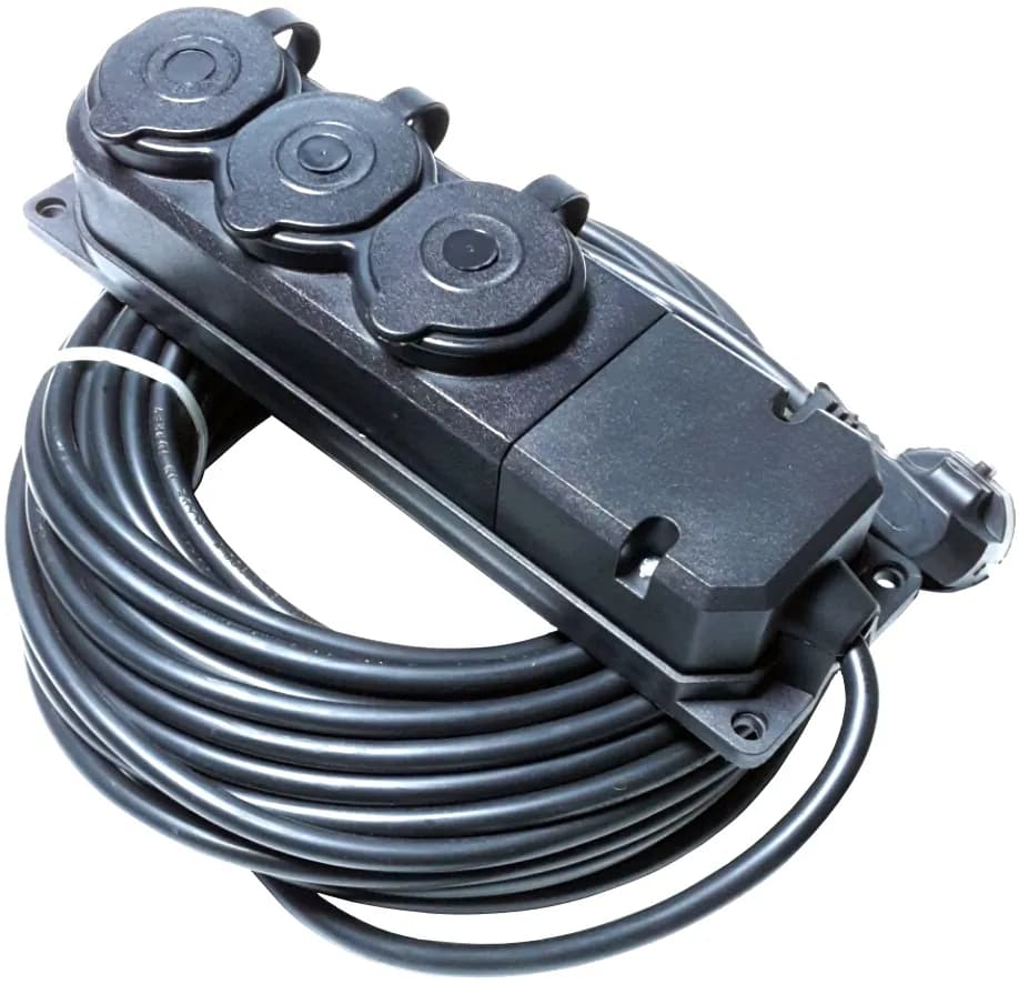 Topart TA01559 3 Lü Grup Prizli Uzatma Kablosu 30 Mt