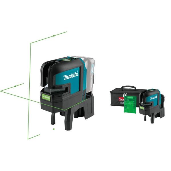 Makita SK106GDZ 4 NOKTA YEŞİL ÇAPRAZ ÇİZGİ LAZERİ (AKÜLÜ)