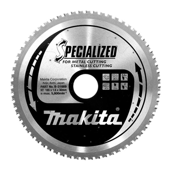 Makita B-31669 METAL KESME DAİRE TESTERE 185x64 DİŞ