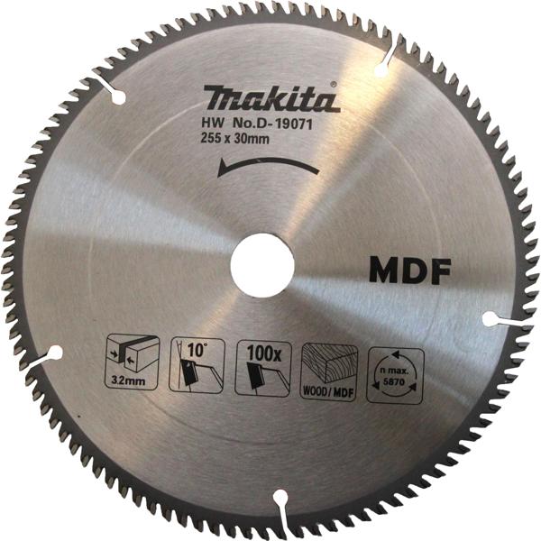 Makita D-19071 AHŞAP DAİRE TESTERE 255x100 DİŞ