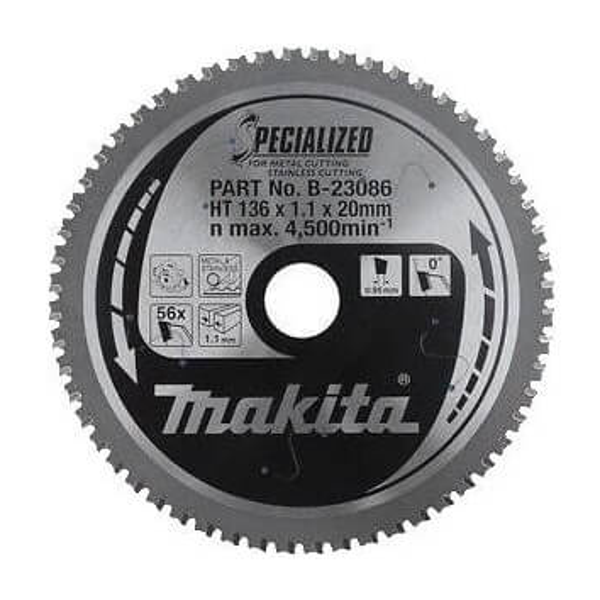 Makita B-23086 METAL KESME DAİRE TESTERE 136x56 DİŞ