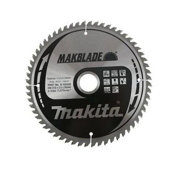 Makita B-09058 AHŞAP DAİRE TESTERE 216x60 DİŞ