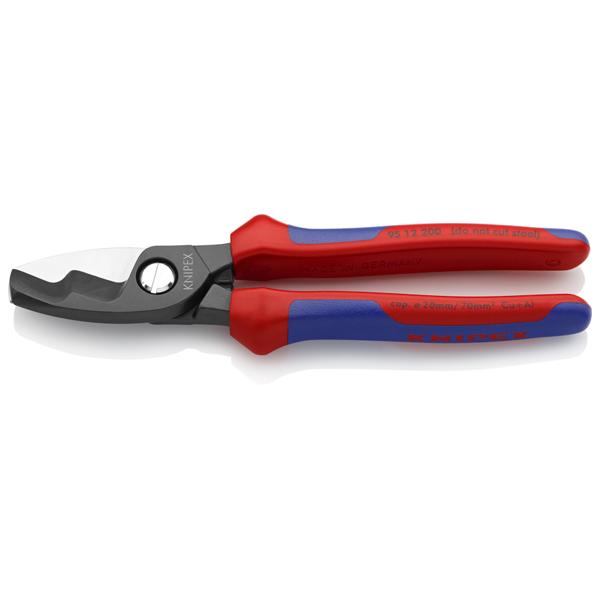 Knipex 9512200 ÇİFT BIÇAKLI KABLO MAKASI 200 mm