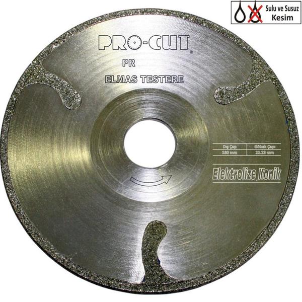 Procut PR51088 ELEKROLİZE KONİK TESTERE 180EEC