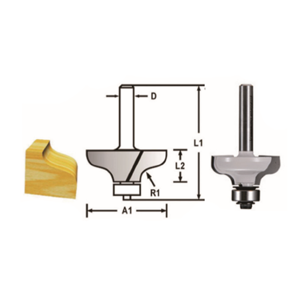 Makita D-48789 FREZE BIÇAĞI 8x38.1 mm