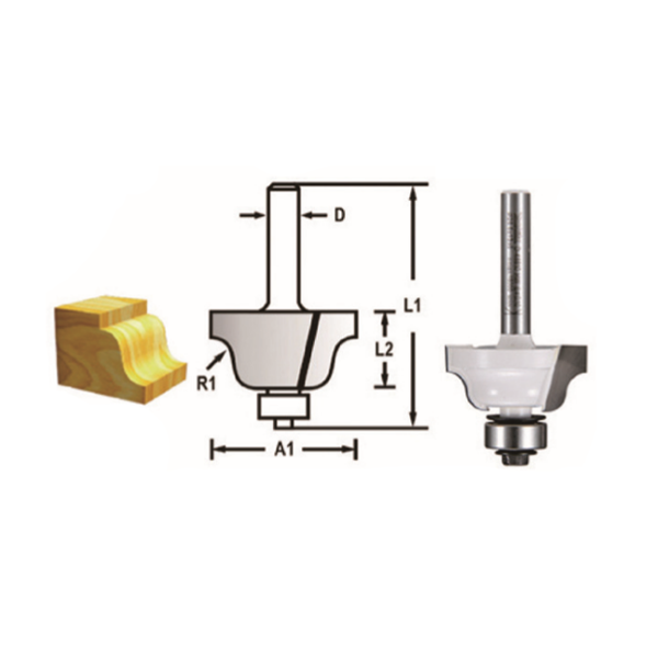 Makita D-48767 FREZE BIÇAĞI 8x38.1 mm