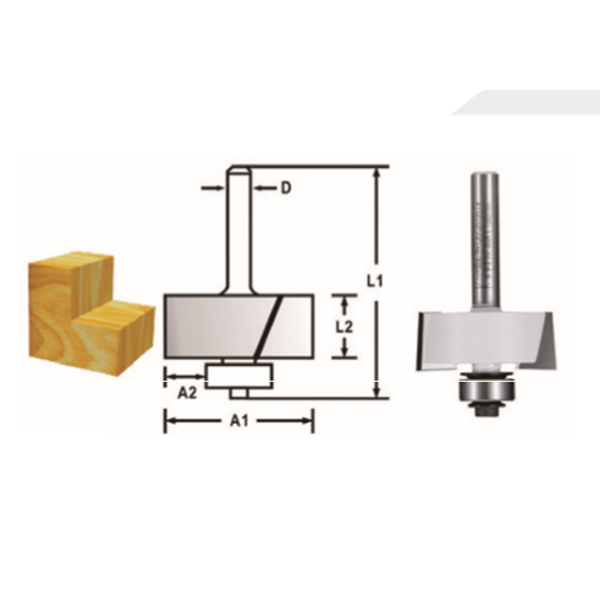 Makita D-48739 FREZE BIÇAĞI 8x31.8 mm